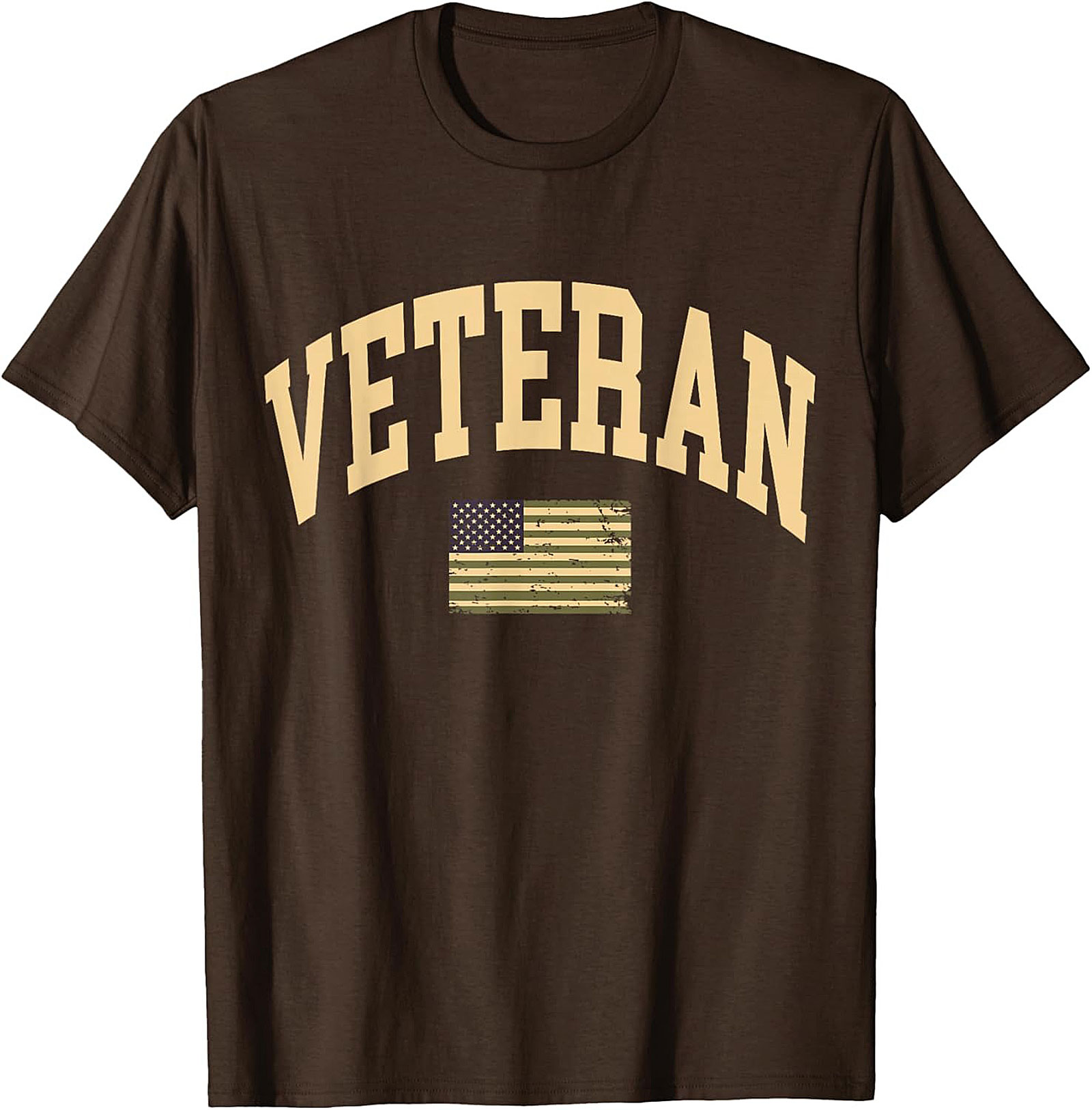 Patriotic Veteran T-shirt | Distressed Military Graphic Tee