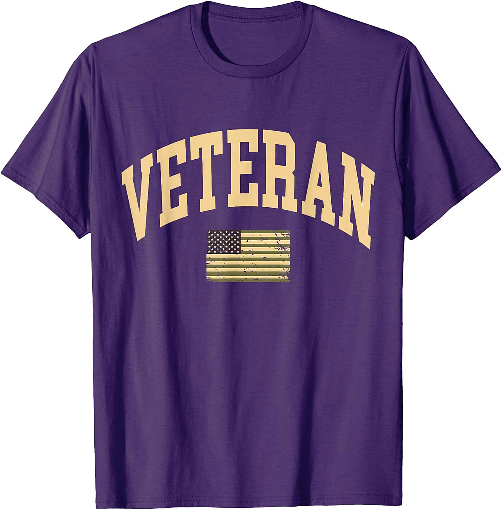 Patriotic Veteran T-shirt | Distressed Military Graphic Tee