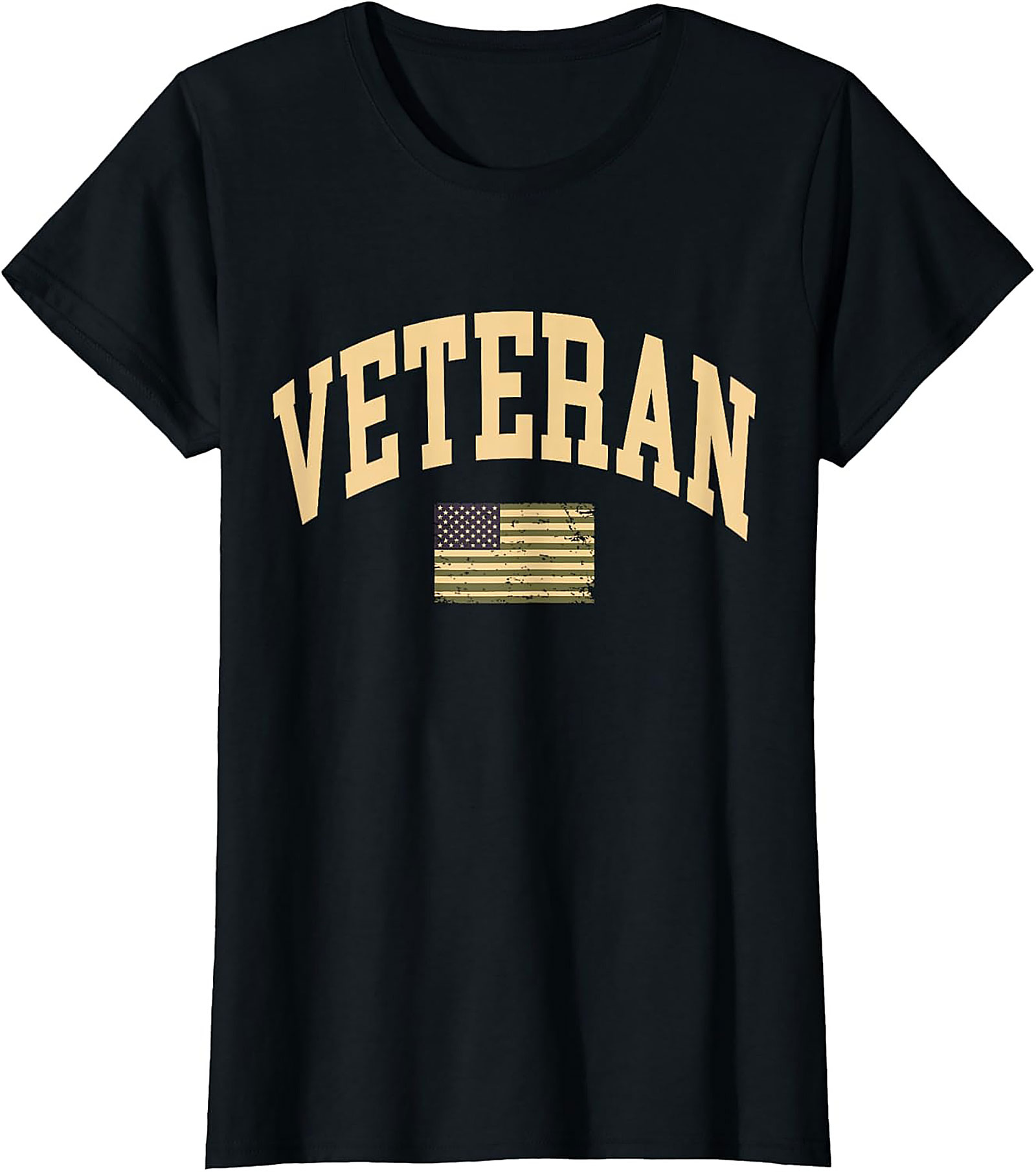 Patriotic Veteran T-shirt | Distressed Military Graphic Tee