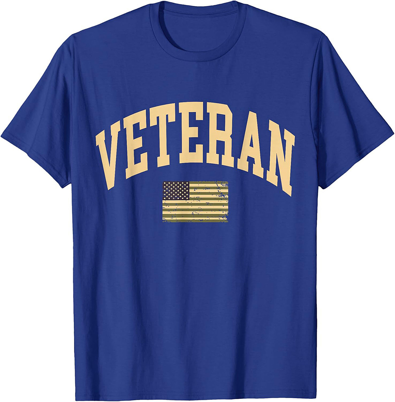 Patriotic Veteran T-shirt | Distressed Military Graphic Tee