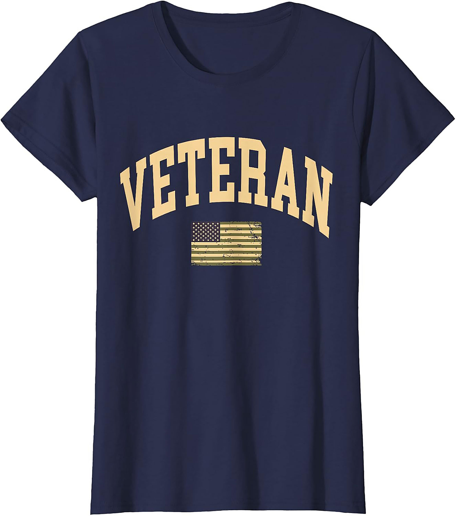 Patriotic Veteran T-shirt | Distressed Military Graphic Tee