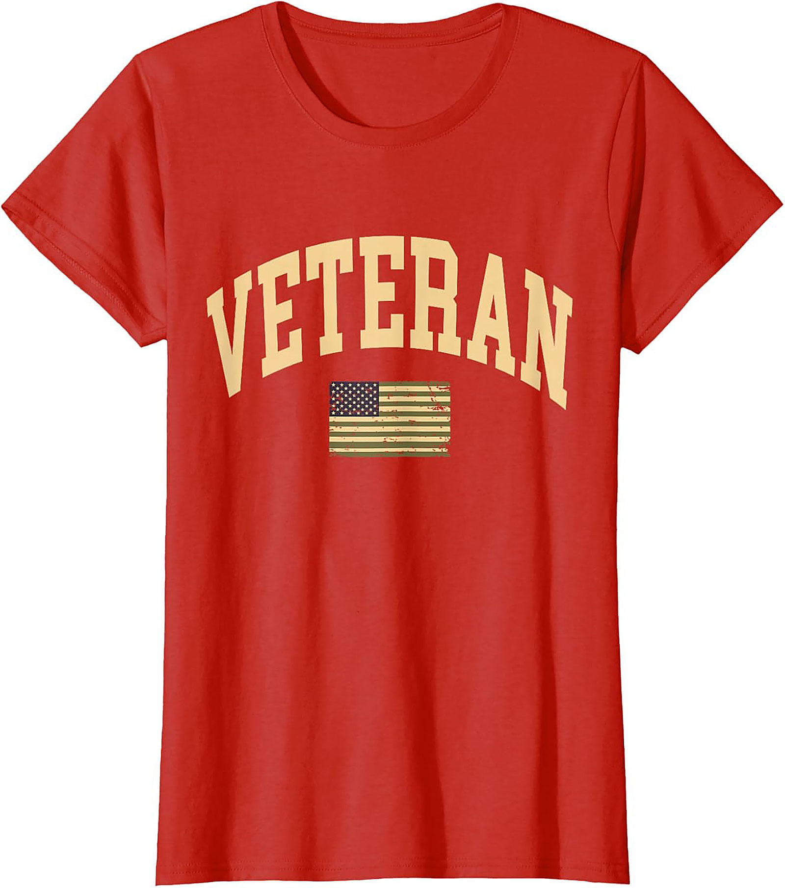 Patriotic Veteran T-shirt | Distressed Military Graphic Tee