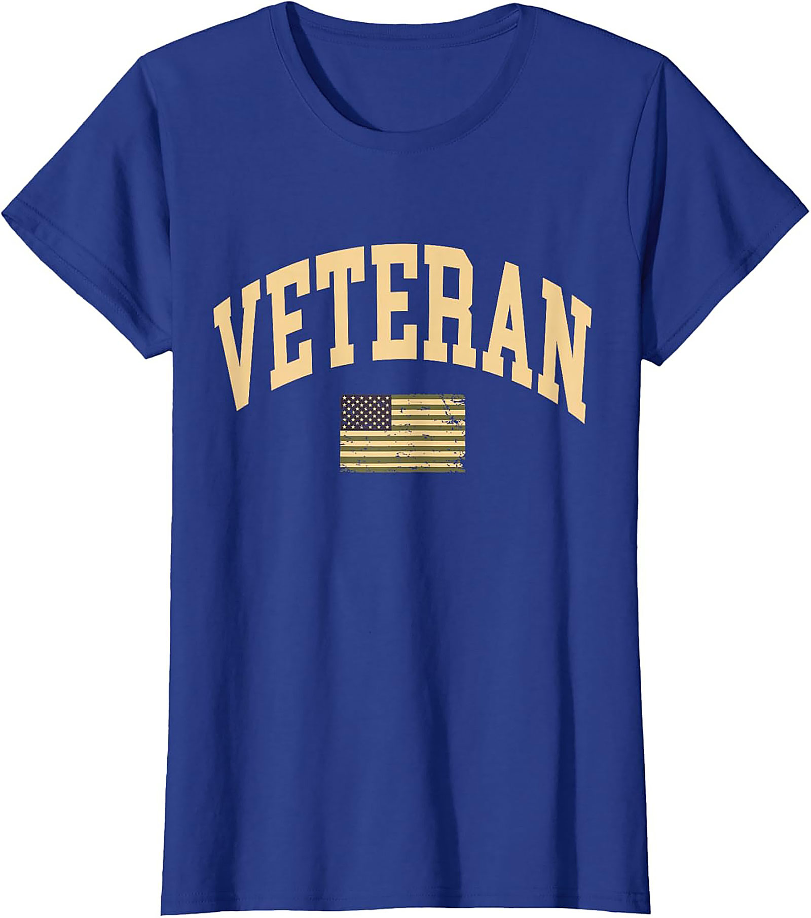 Patriotic Veteran T-shirt | Distressed Military Graphic Tee