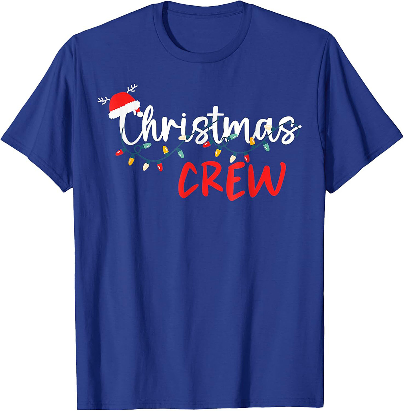 Christmas Crew Graphic Tee Funny Holiday Matching Shirt