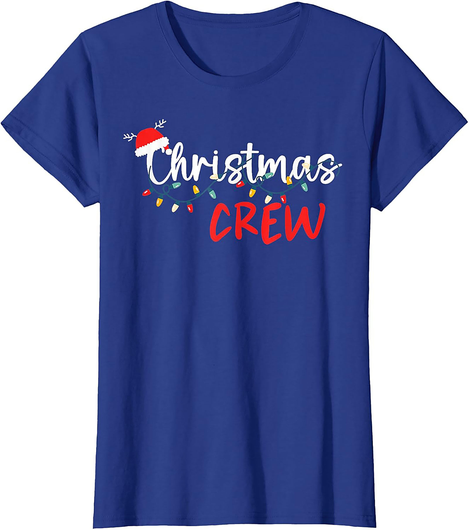 Christmas Crew Graphic Tee Funny Holiday Matching Shirt
