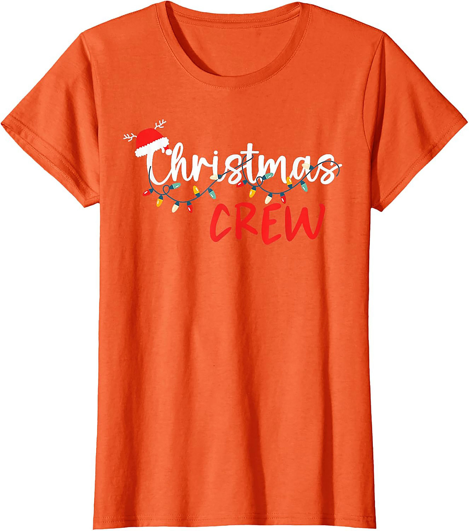 Christmas Crew Graphic Tee Funny Holiday Matching Shirt