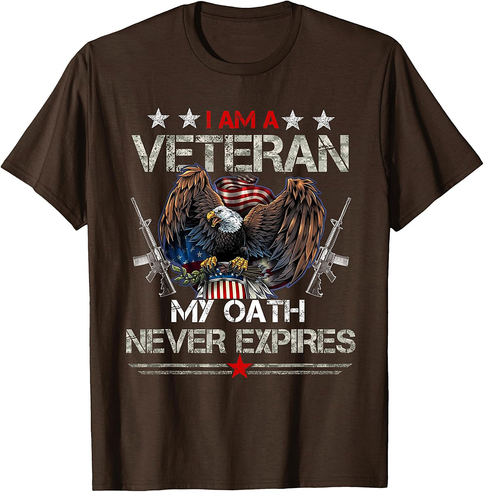 Veteran Graphic Tee: My Oath Never Expires Patriotic Shirt