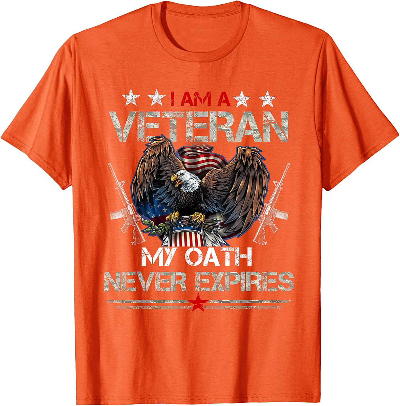 Veteran Graphic Tee: My Oath Never Expires Patriotic Shirt