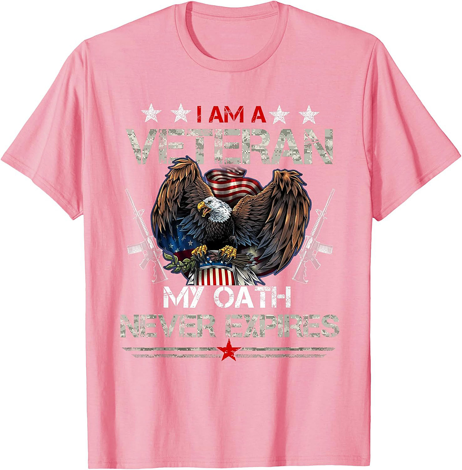 Veteran Graphic Tee: My Oath Never Expires Patriotic Shirt
