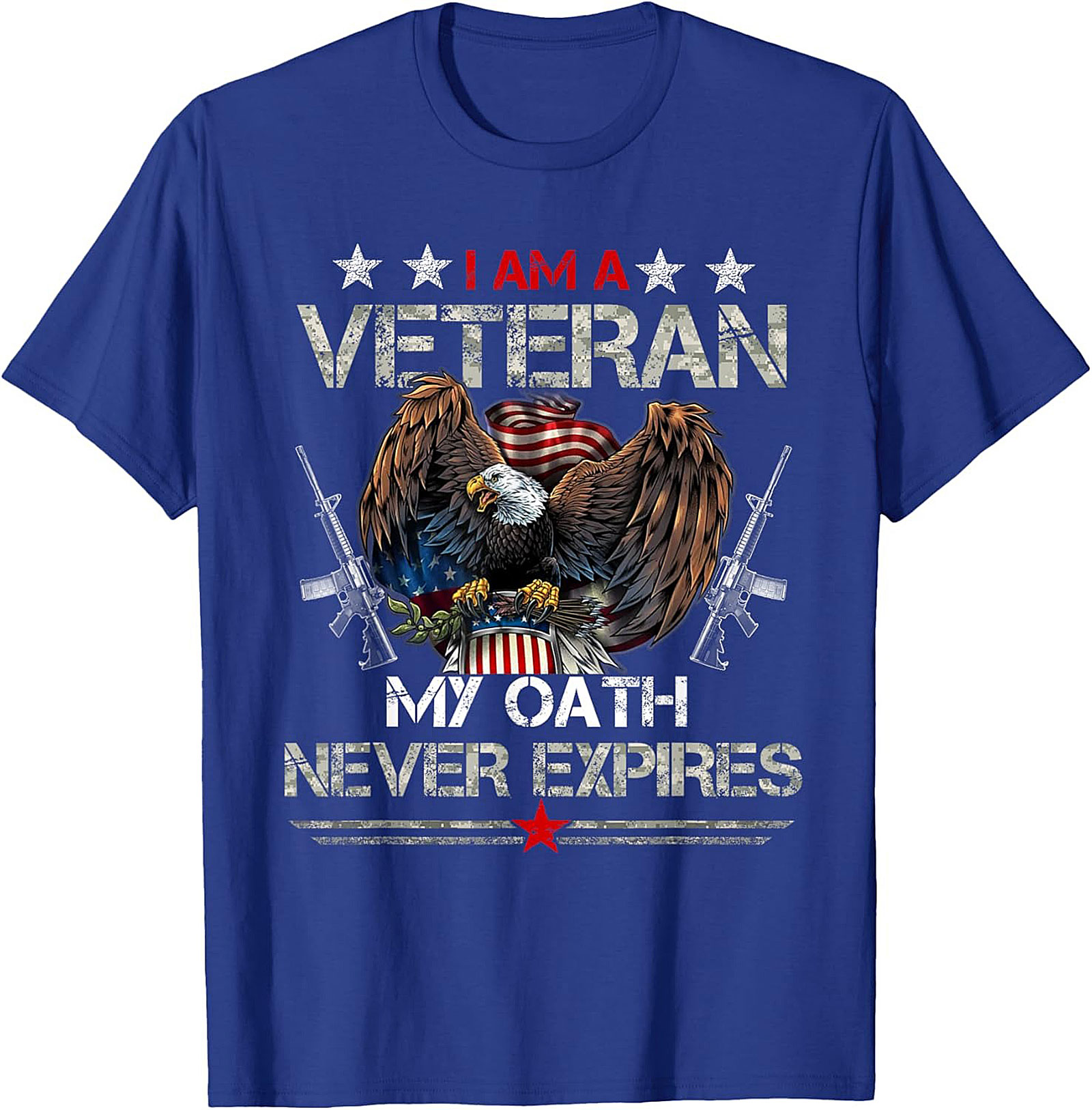 Veteran Graphic Tee: My Oath Never Expires Patriotic Shirt