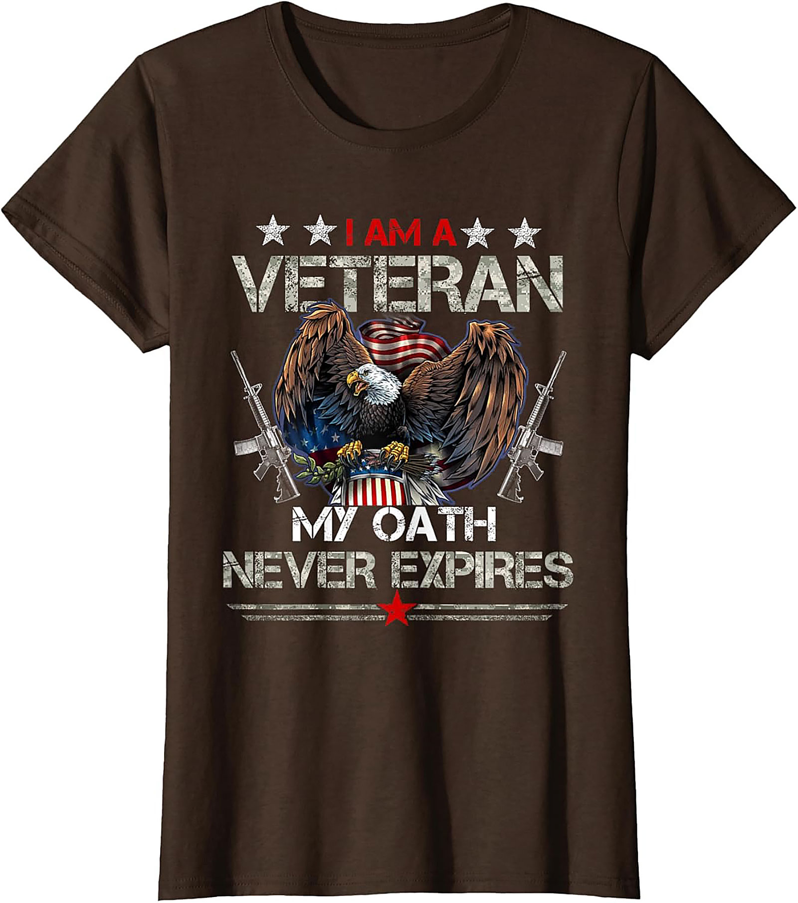 Veteran Graphic Tee: My Oath Never Expires Patriotic Shirt