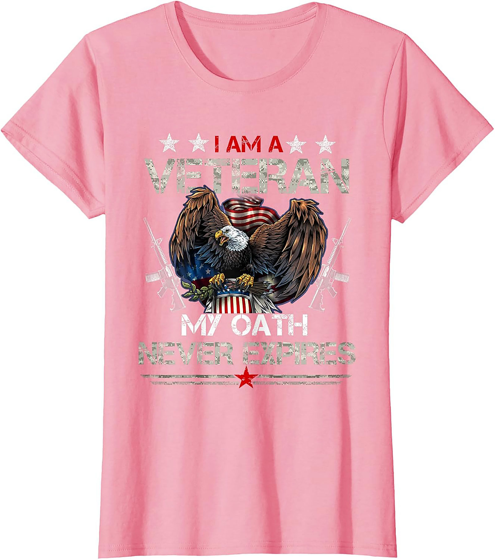 Veteran Graphic Tee: My Oath Never Expires Patriotic Shirt