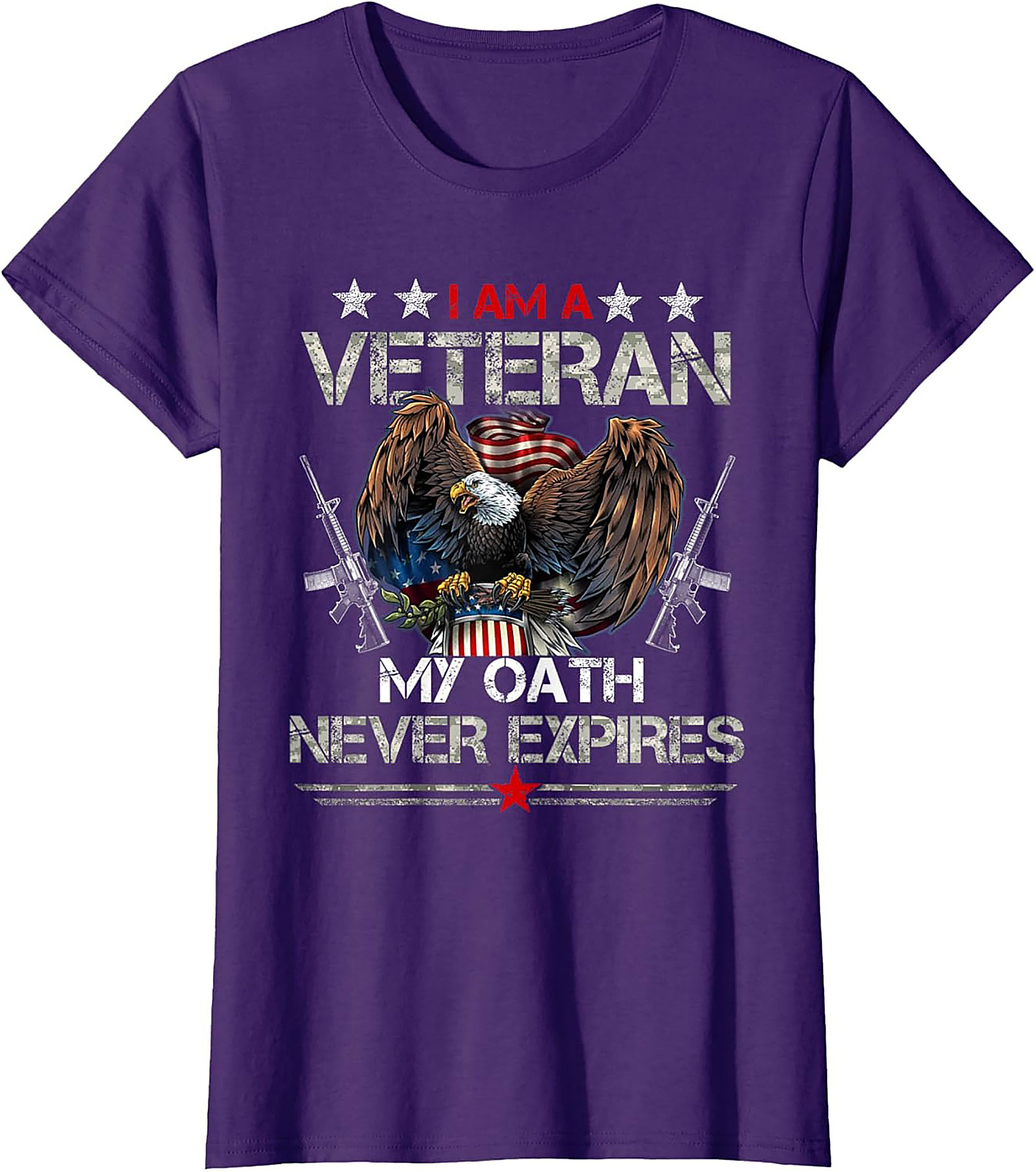 Veteran Graphic Tee: My Oath Never Expires Patriotic Shirt
