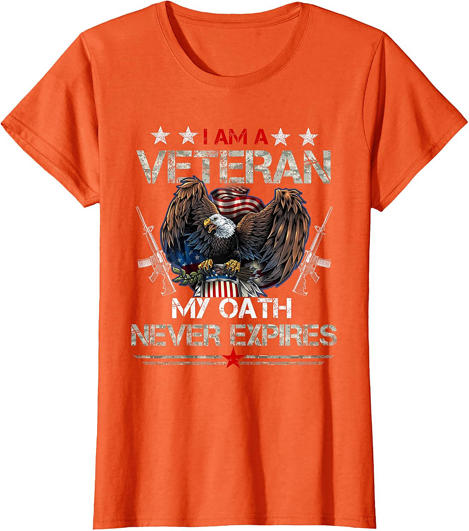 Veteran Graphic Tee: My Oath Never Expires Patriotic Shirt