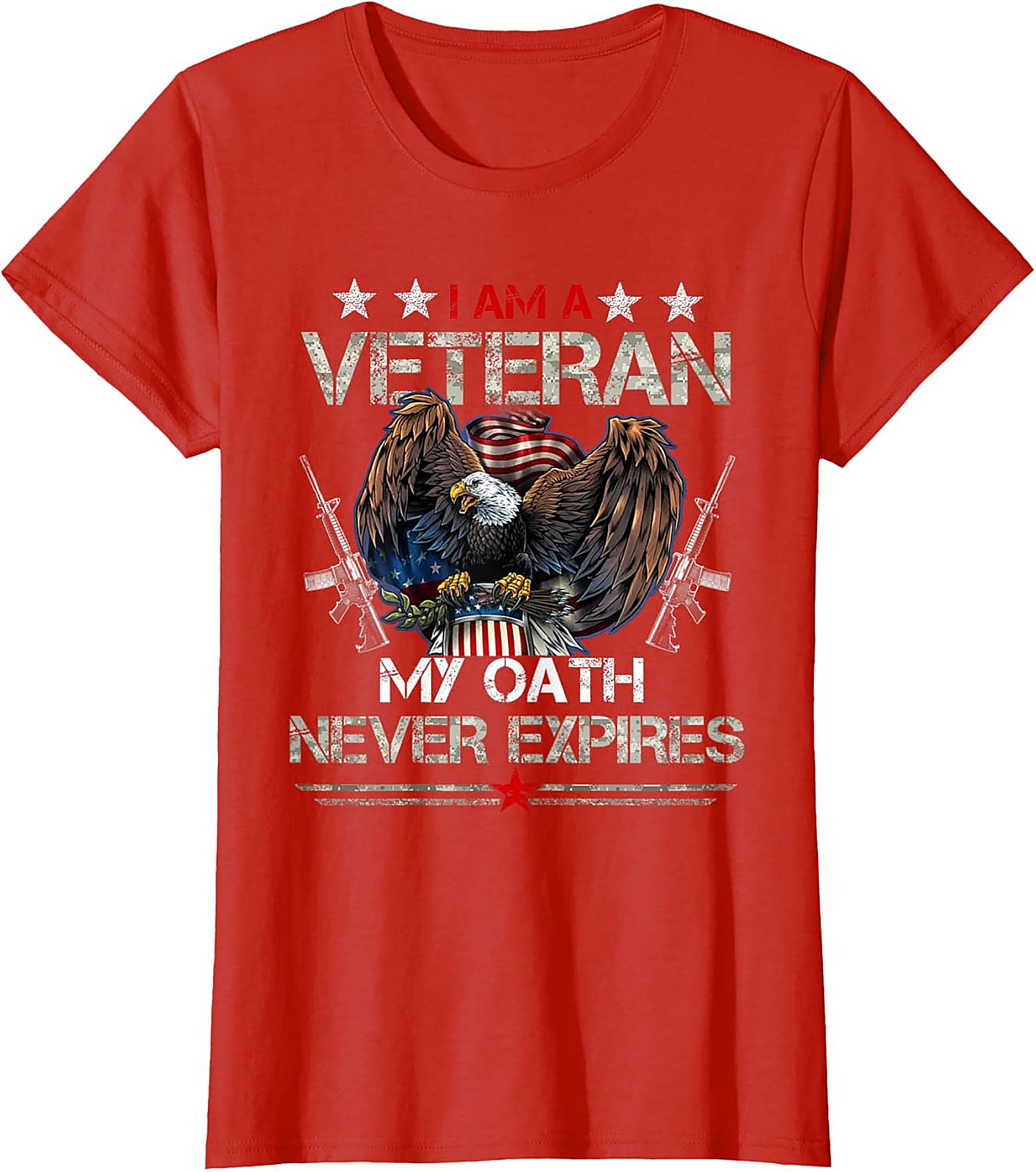 Veteran Graphic Tee: My Oath Never Expires Patriotic Shirt
