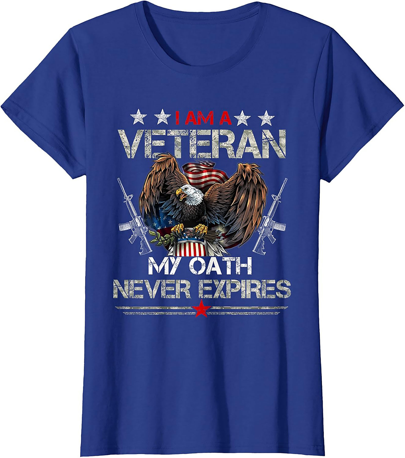 Veteran Graphic Tee: My Oath Never Expires Patriotic Shirt