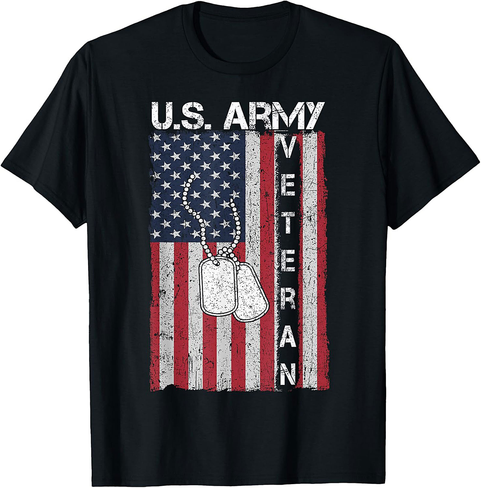 U.S. Army Veteran T-shirt | Distressed Flag Graphic Tee