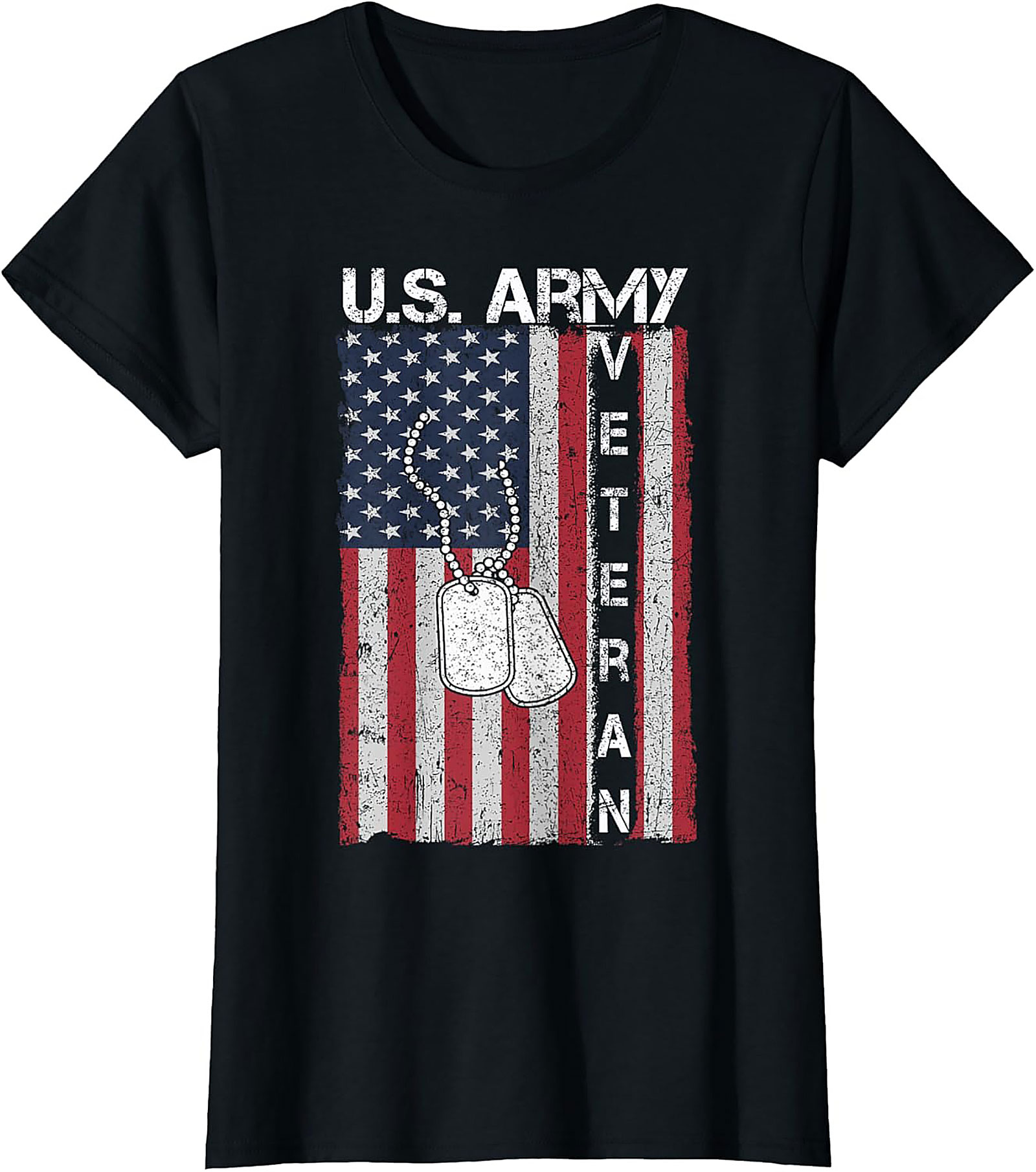 U.S. Army Veteran T-shirt | Distressed Flag Graphic Tee