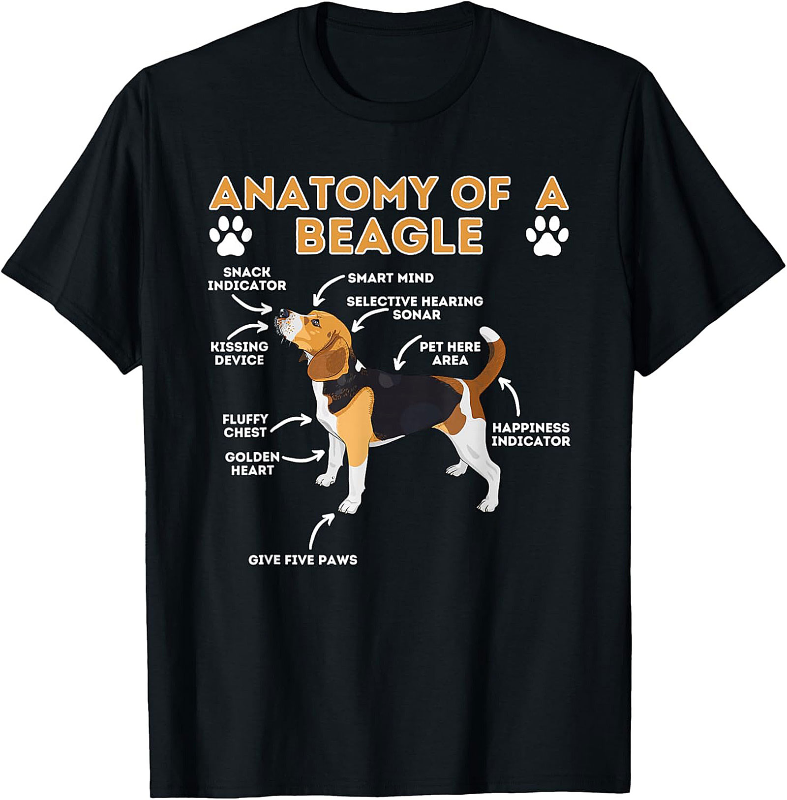 Funny Beagle Anatomy T-Shirt | The Essential Dog Lover Graphic Tee