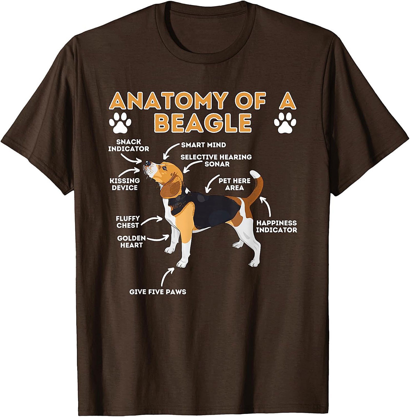Funny Beagle Anatomy T-Shirt | The Essential Dog Lover Graphic Tee