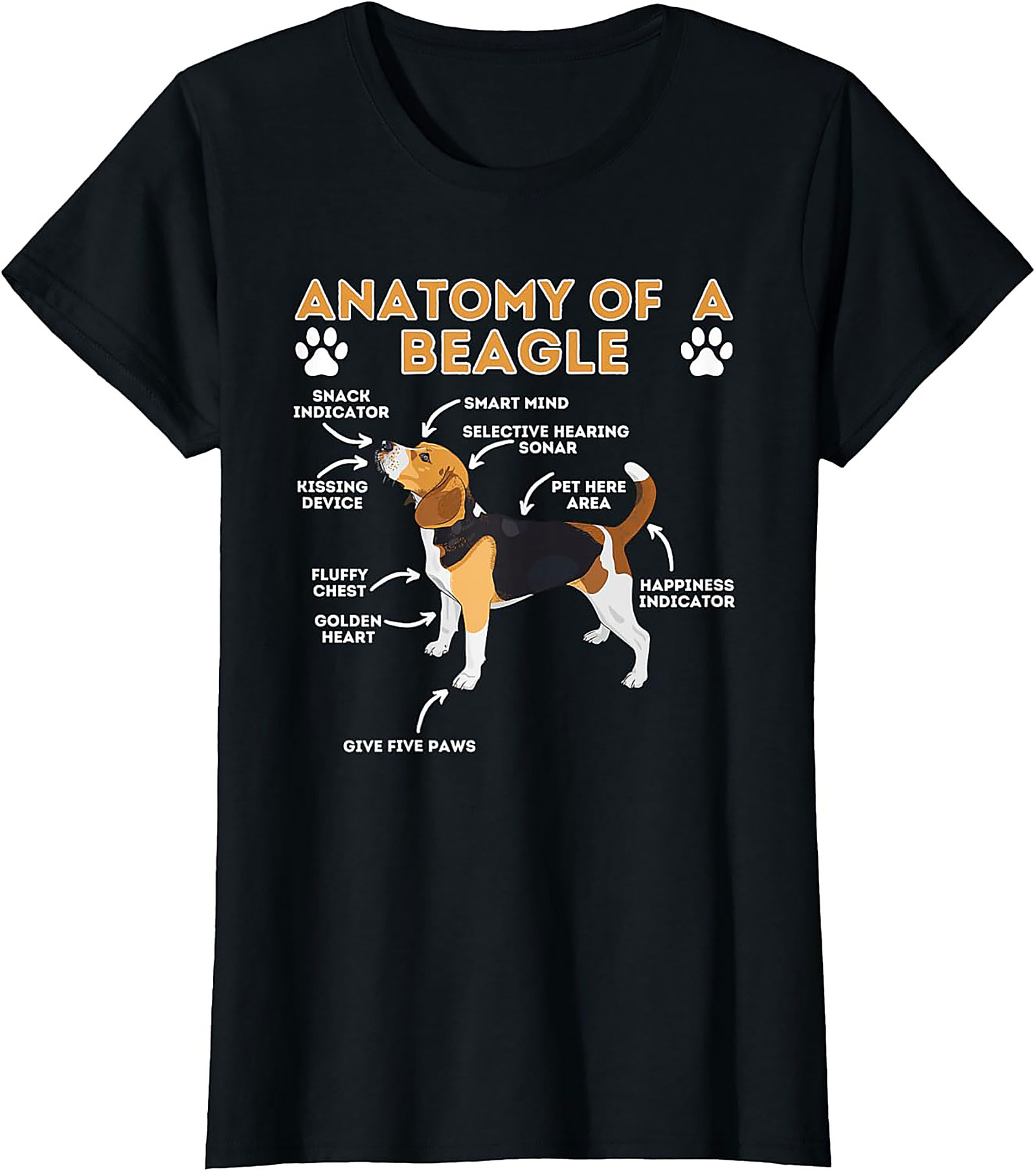 Funny Beagle Anatomy T-Shirt | The Essential Dog Lover Graphic Tee