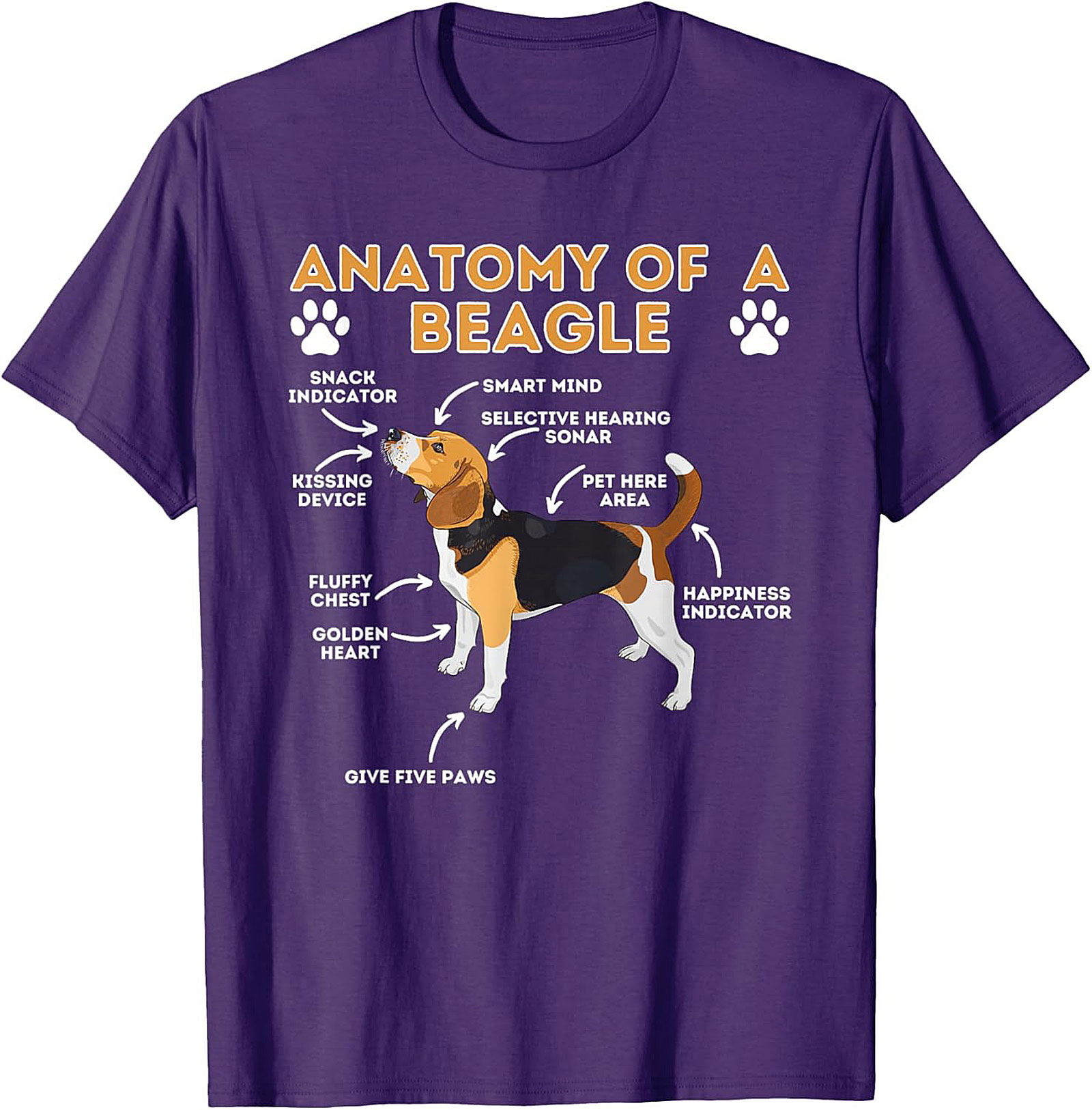 Funny Beagle Anatomy T-Shirt | The Essential Dog Lover Graphic Tee