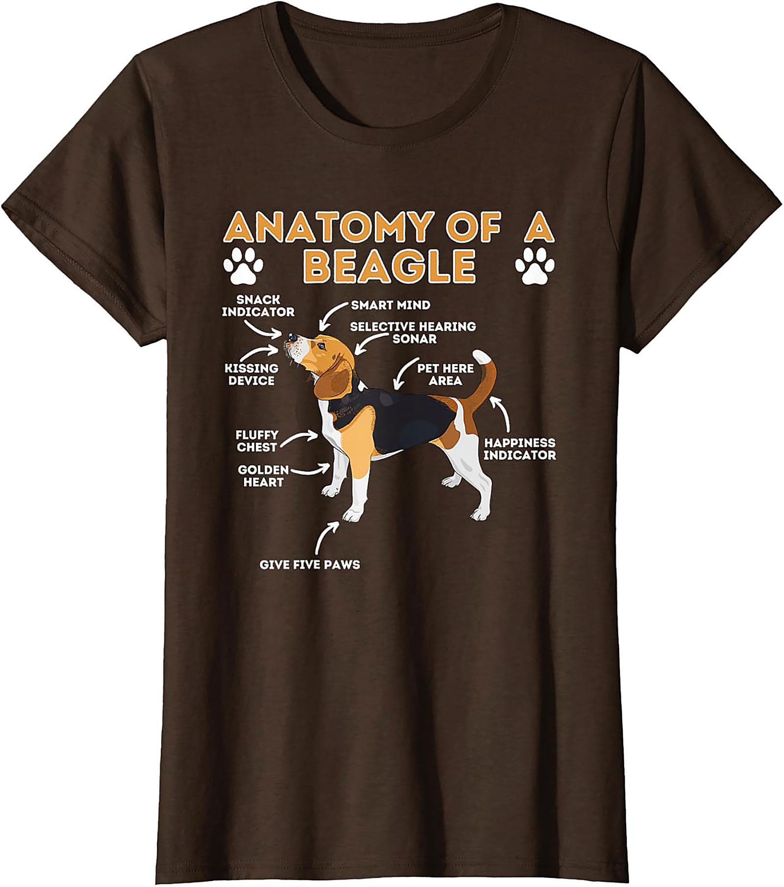 Funny Beagle Anatomy T-Shirt | The Essential Dog Lover Graphic Tee