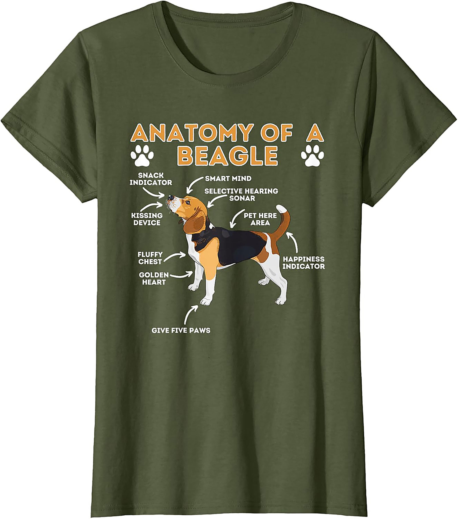 Funny Beagle Anatomy T-Shirt | The Essential Dog Lover Graphic Tee
