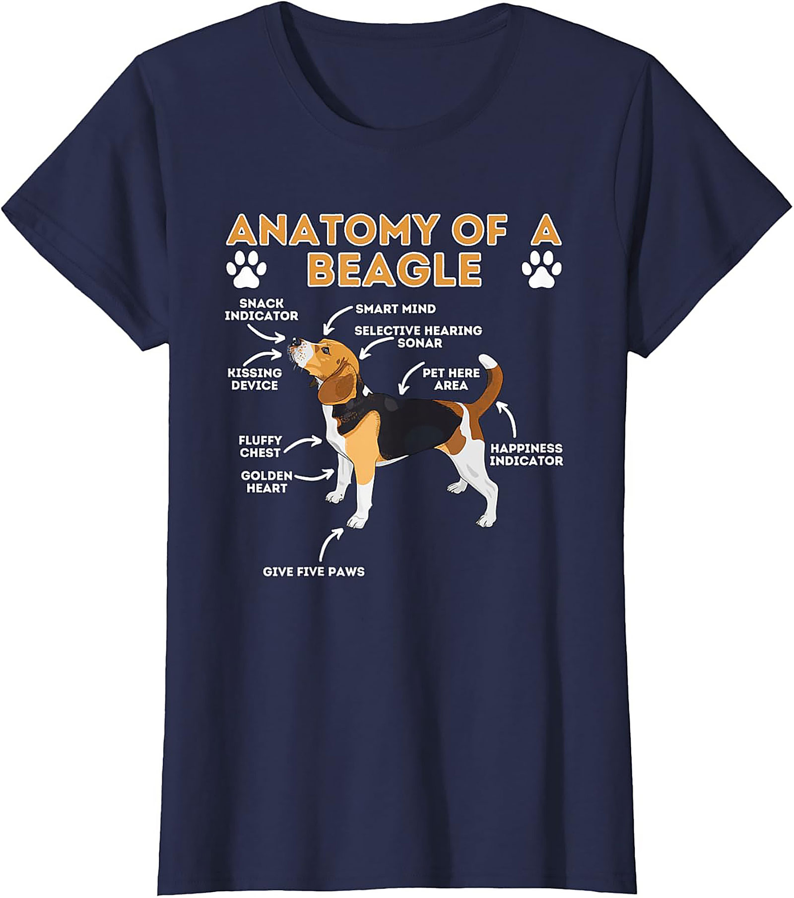 Funny Beagle Anatomy T-Shirt | The Essential Dog Lover Graphic Tee