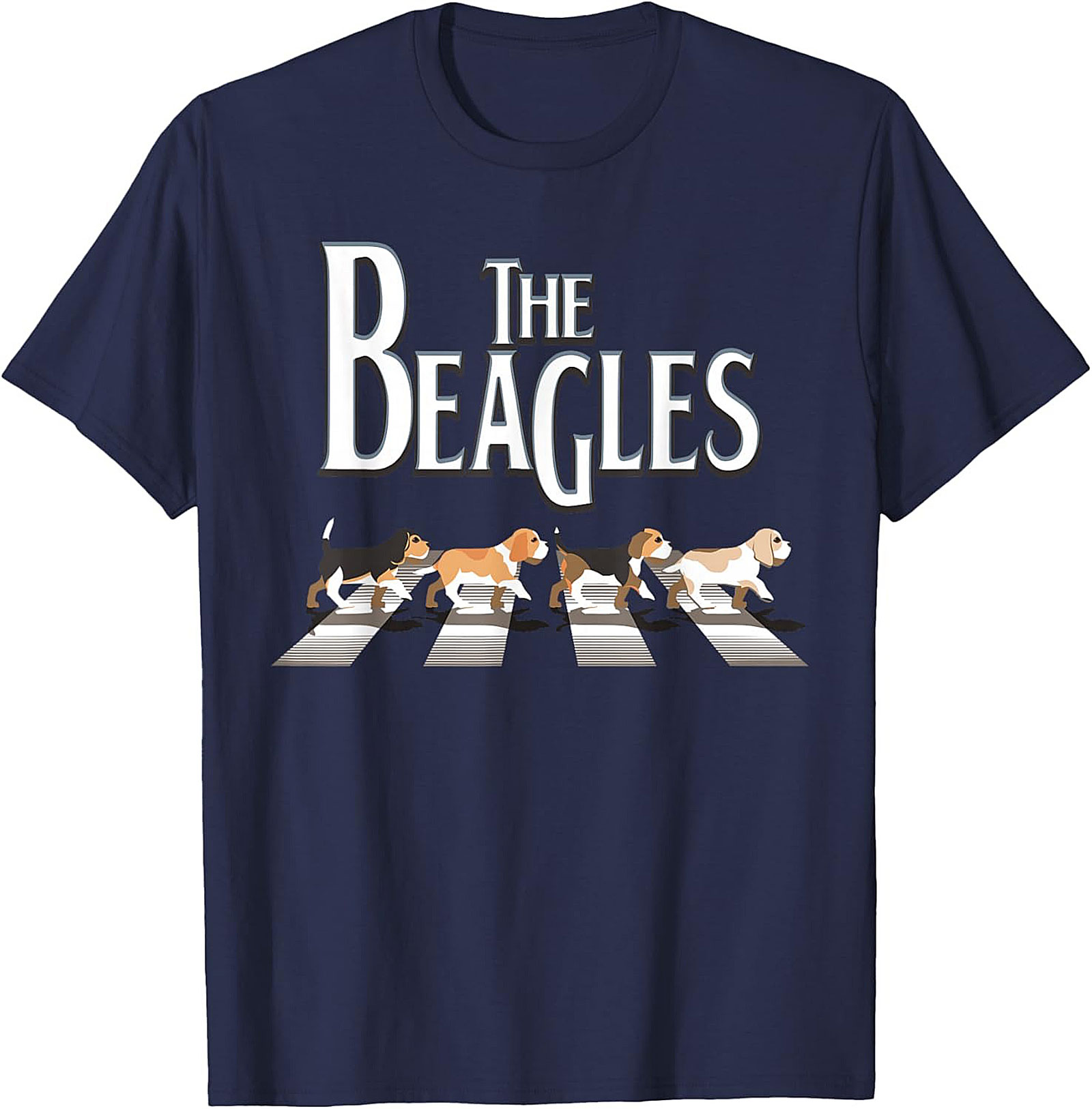 The Beagles T-Shirt - Funny Abbey Road Beagle Graphic Tee
