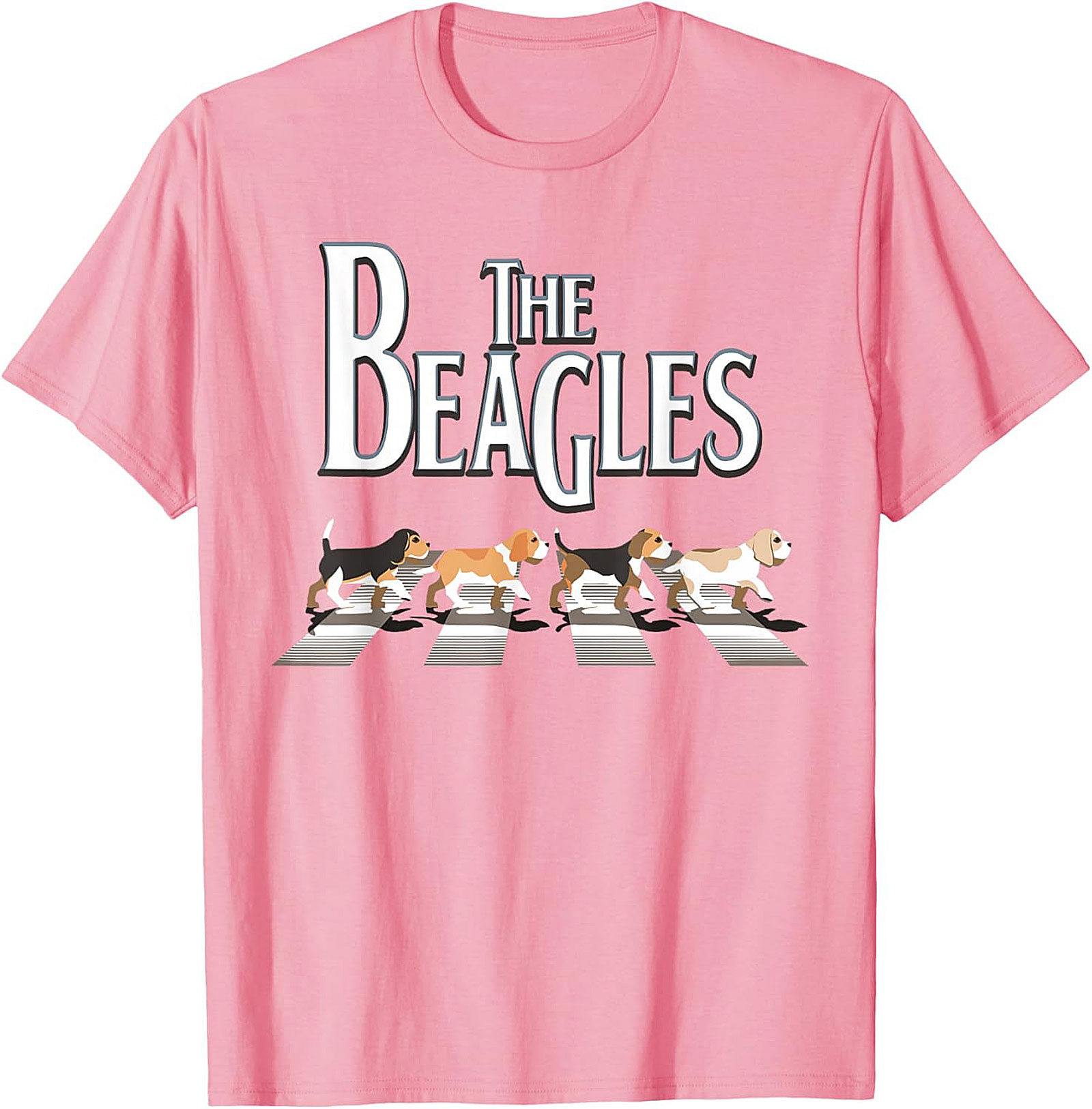 The Beagles T-Shirt - Funny Abbey Road Beagle Graphic Tee