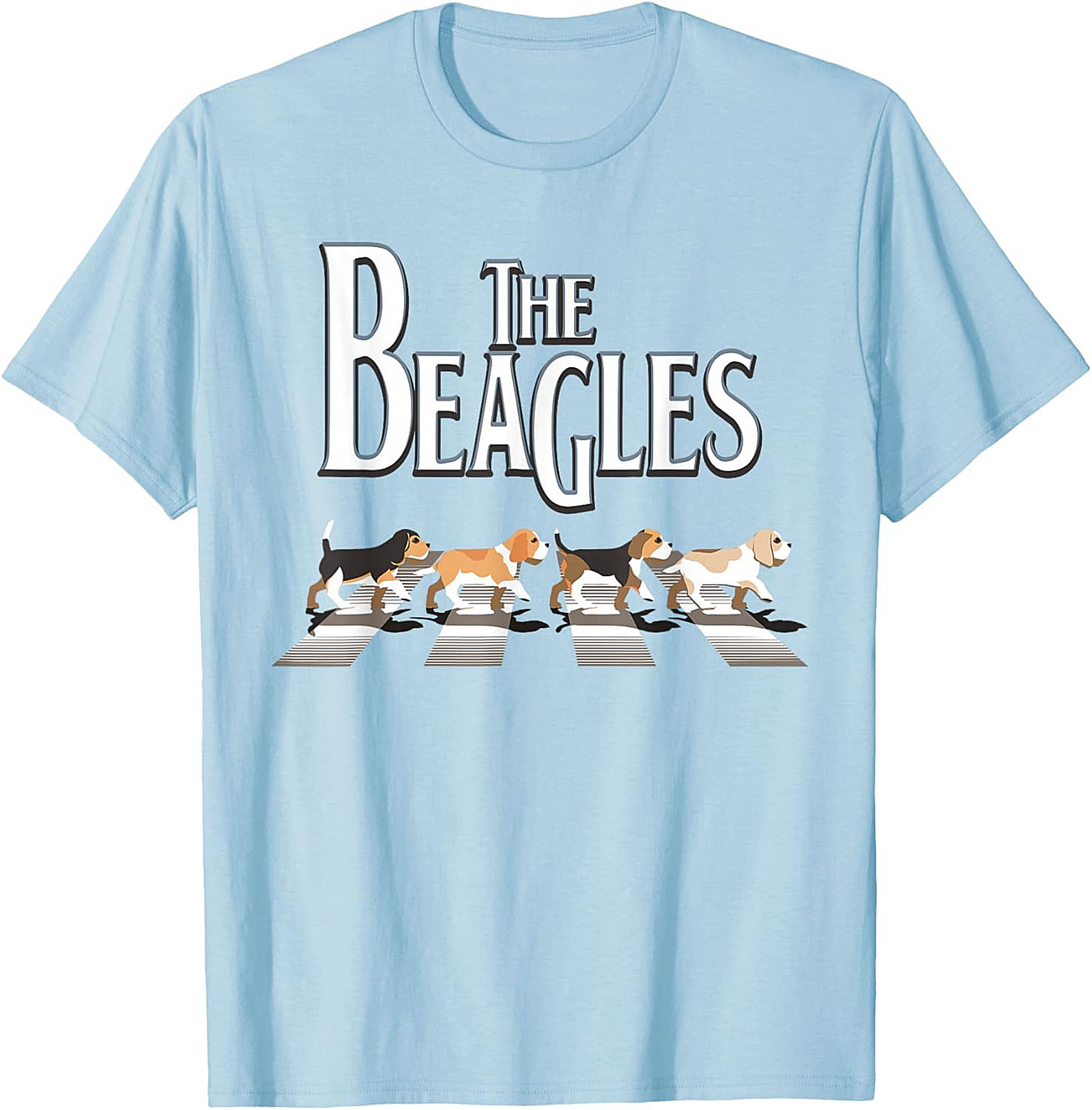 The Beagles T-Shirt - Funny Abbey Road Beagle Graphic Tee