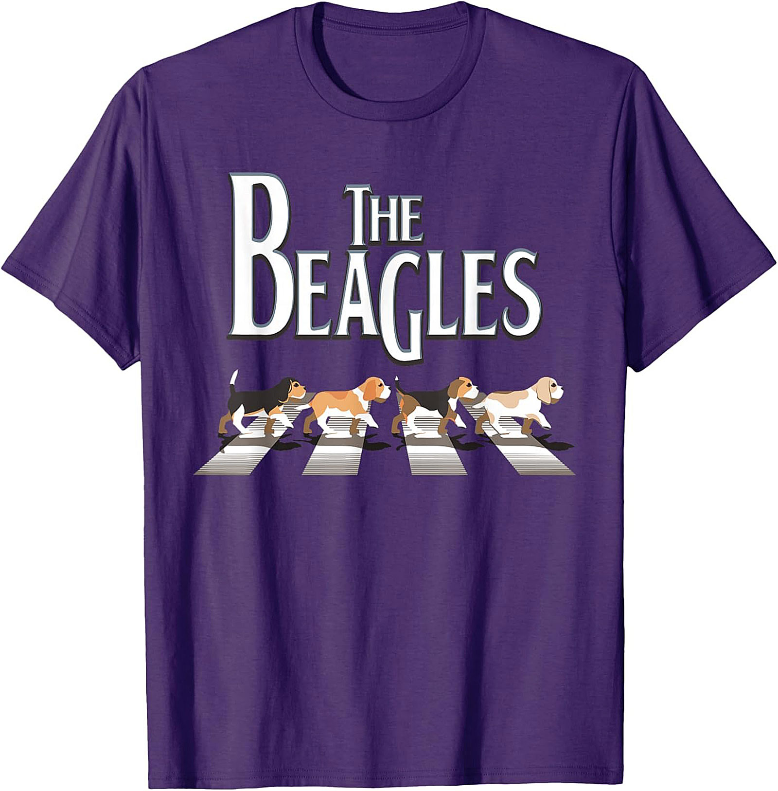 The Beagles T-Shirt - Funny Abbey Road Beagle Graphic Tee