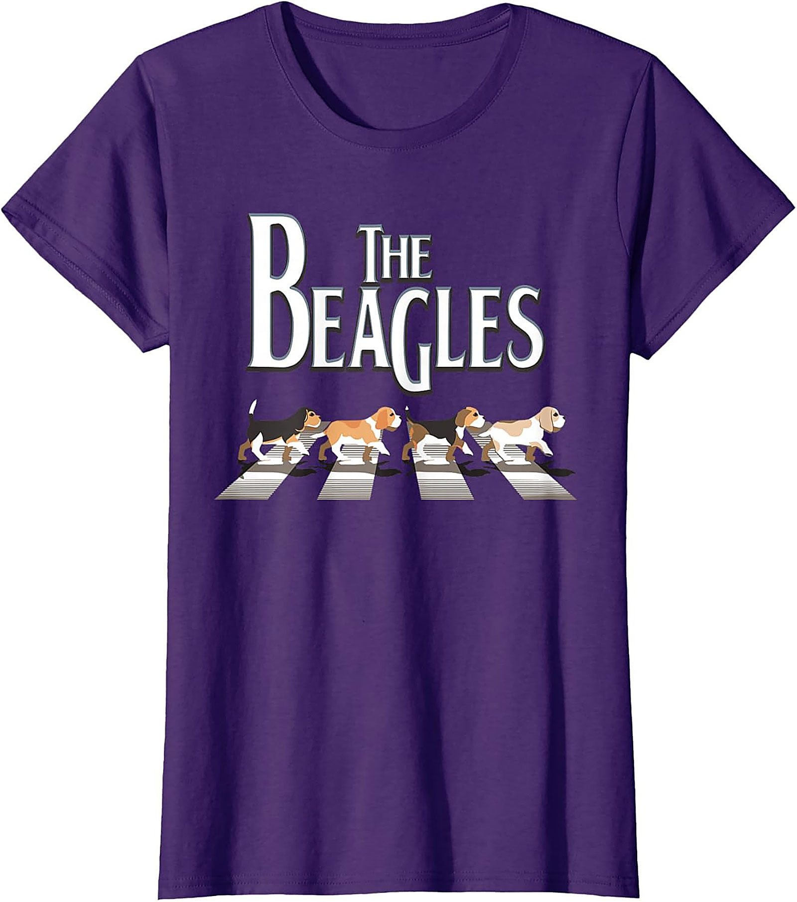 The Beagles T-Shirt - Funny Abbey Road Beagle Graphic Tee