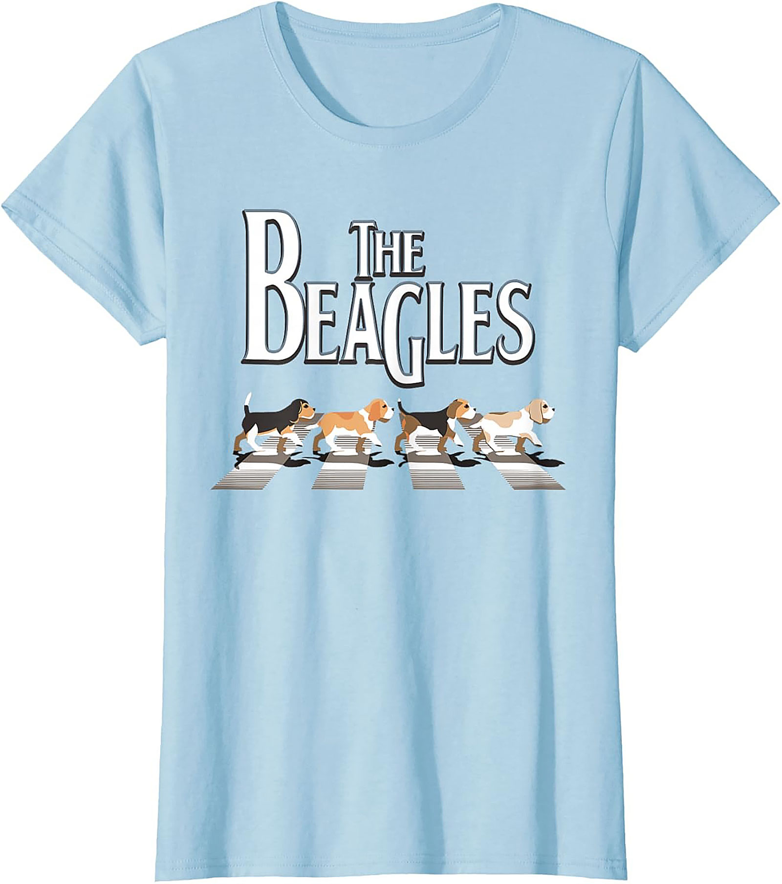 The Beagles T-Shirt - Funny Abbey Road Beagle Graphic Tee