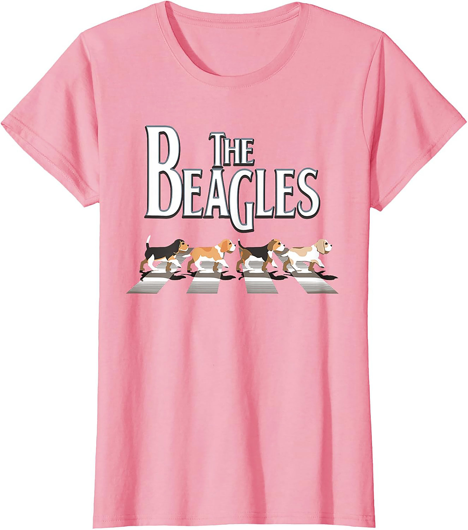 The Beagles T-Shirt - Funny Abbey Road Beagle Graphic Tee