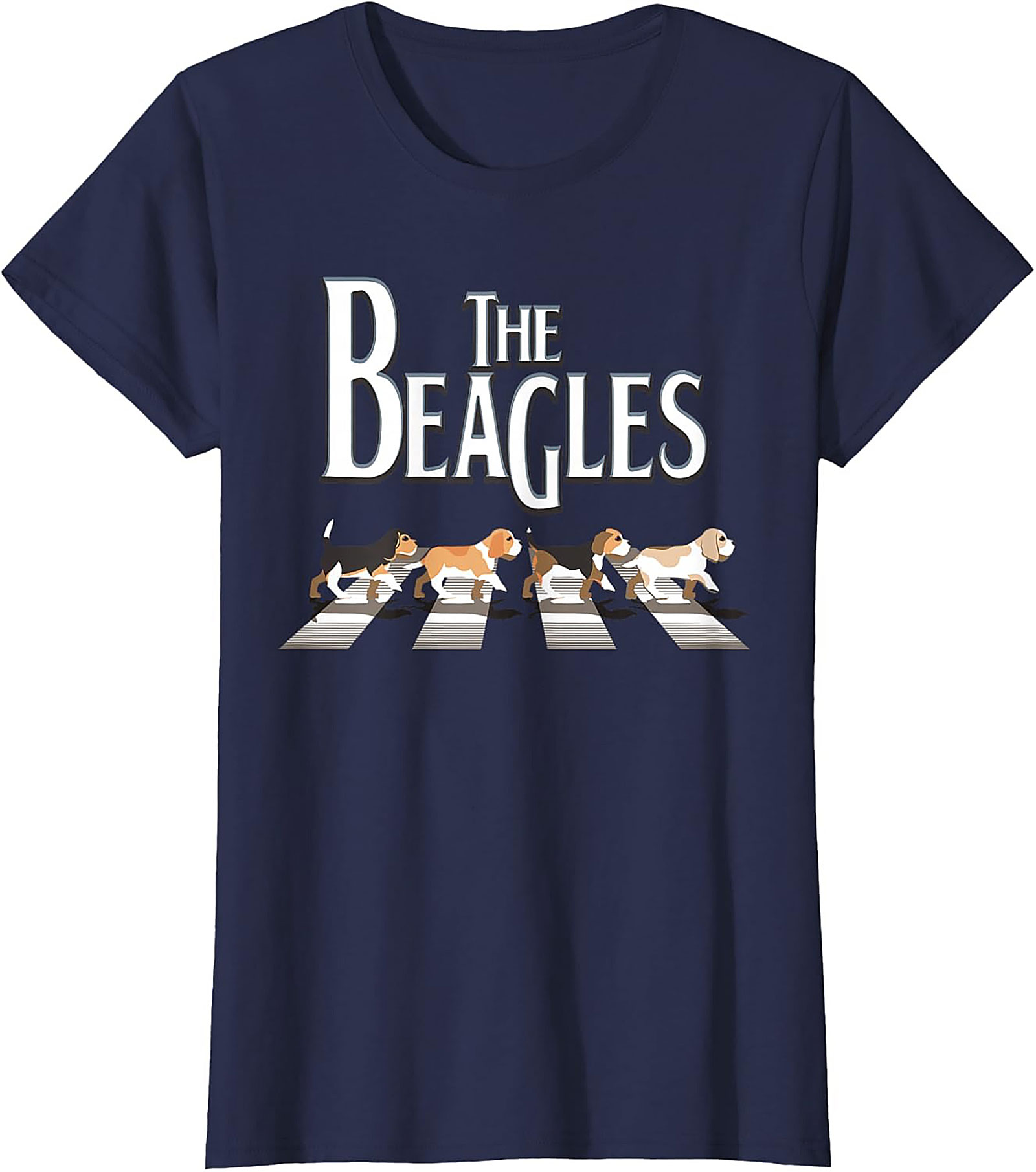 The Beagles T-Shirt - Funny Abbey Road Beagle Graphic Tee