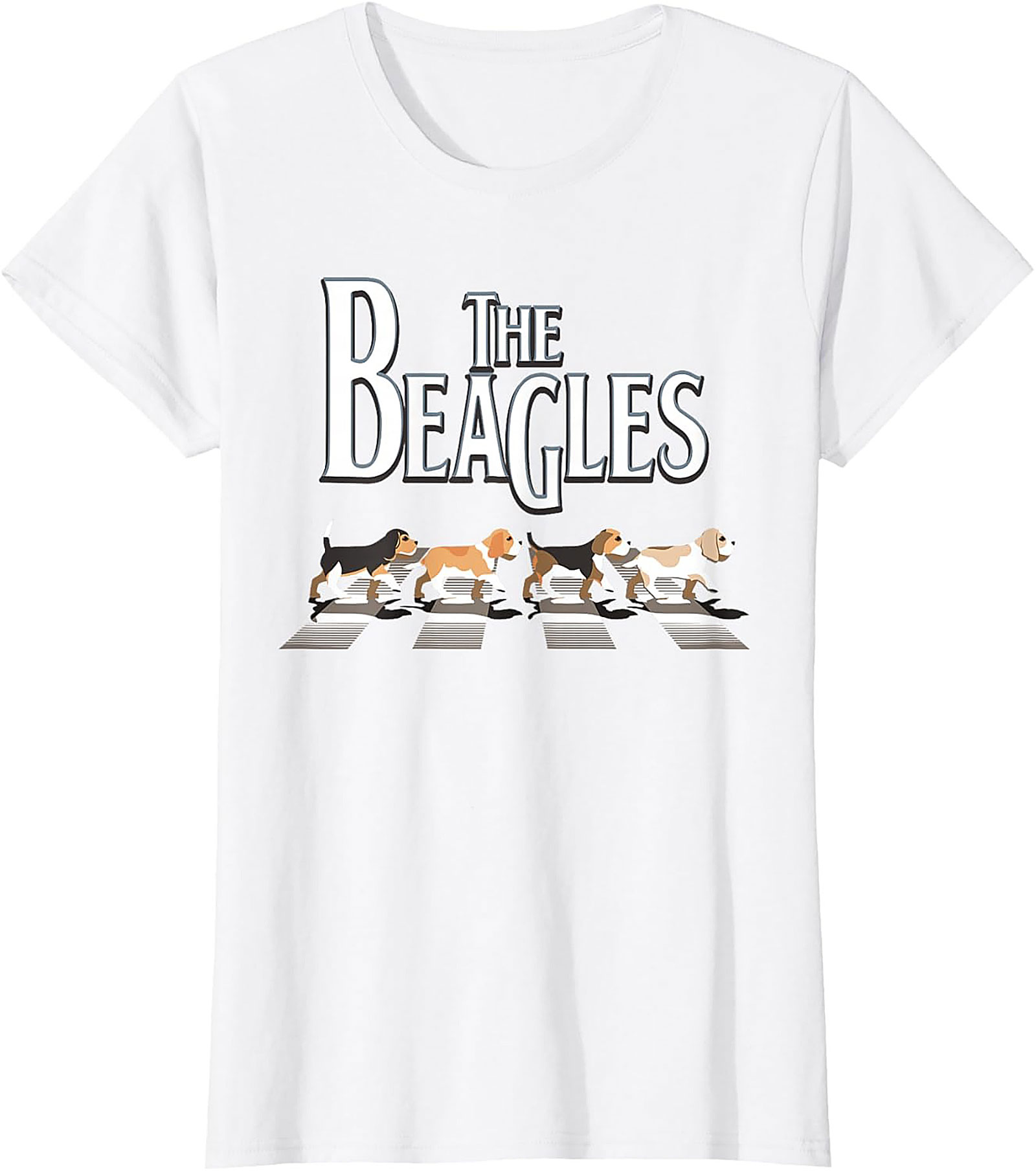 The Beagles T-Shirt - Funny Abbey Road Beagle Graphic Tee