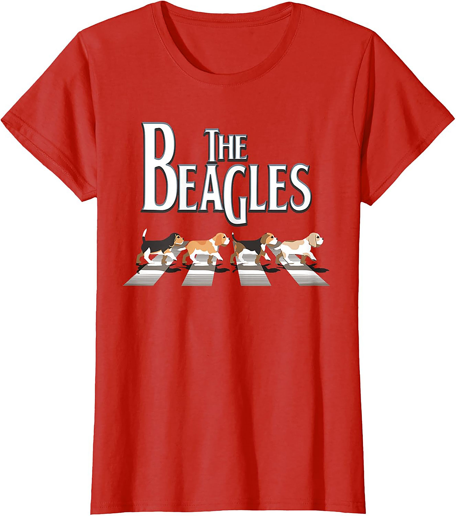 The Beagles T-Shirt - Funny Abbey Road Beagle Graphic Tee