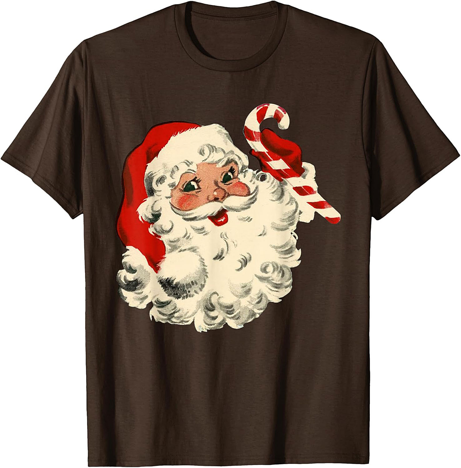 Vintage Santa T-shirt Retro Christmas Graphic Tee
