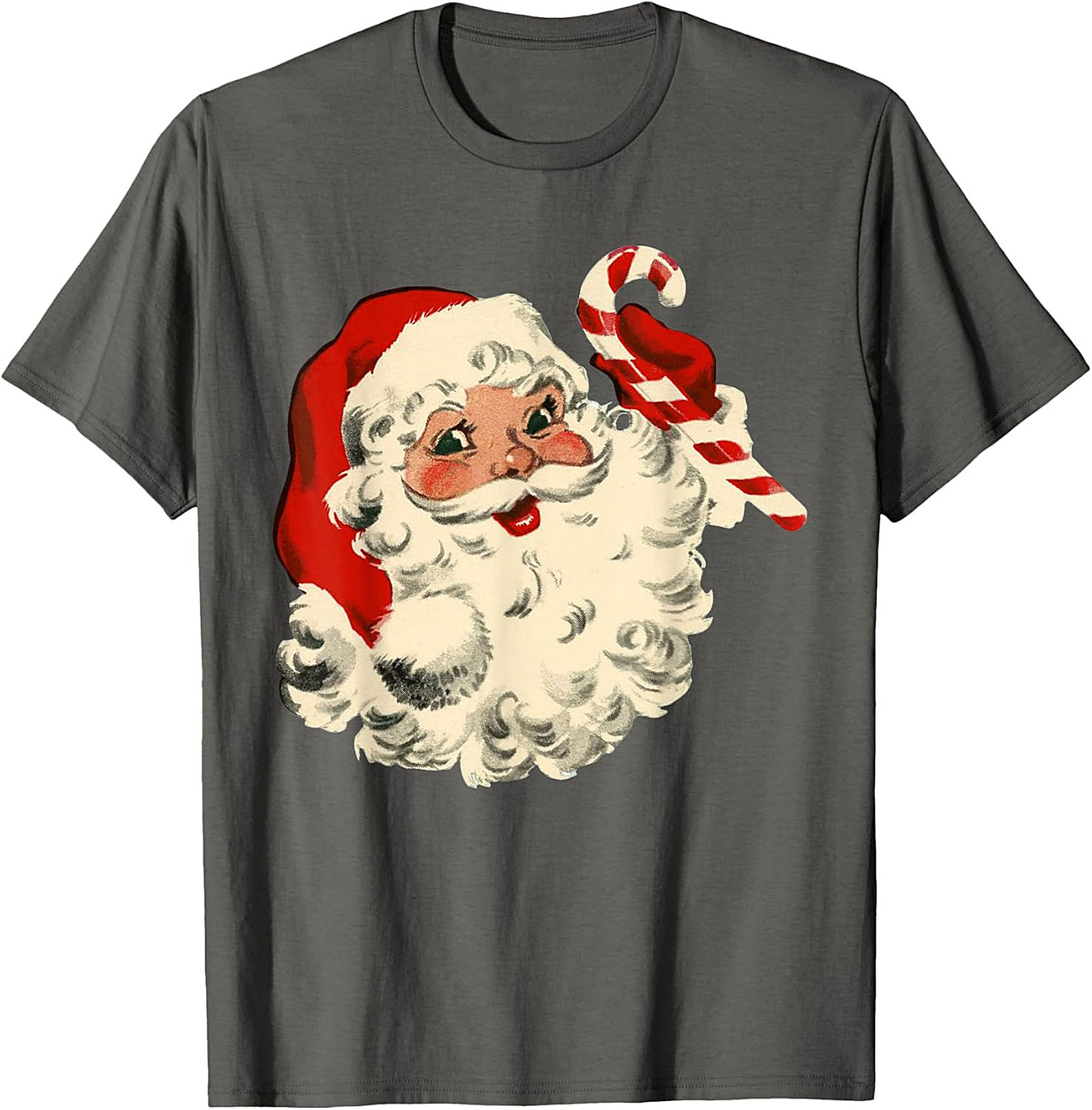 Vintage Santa T-shirt Retro Christmas Graphic Tee