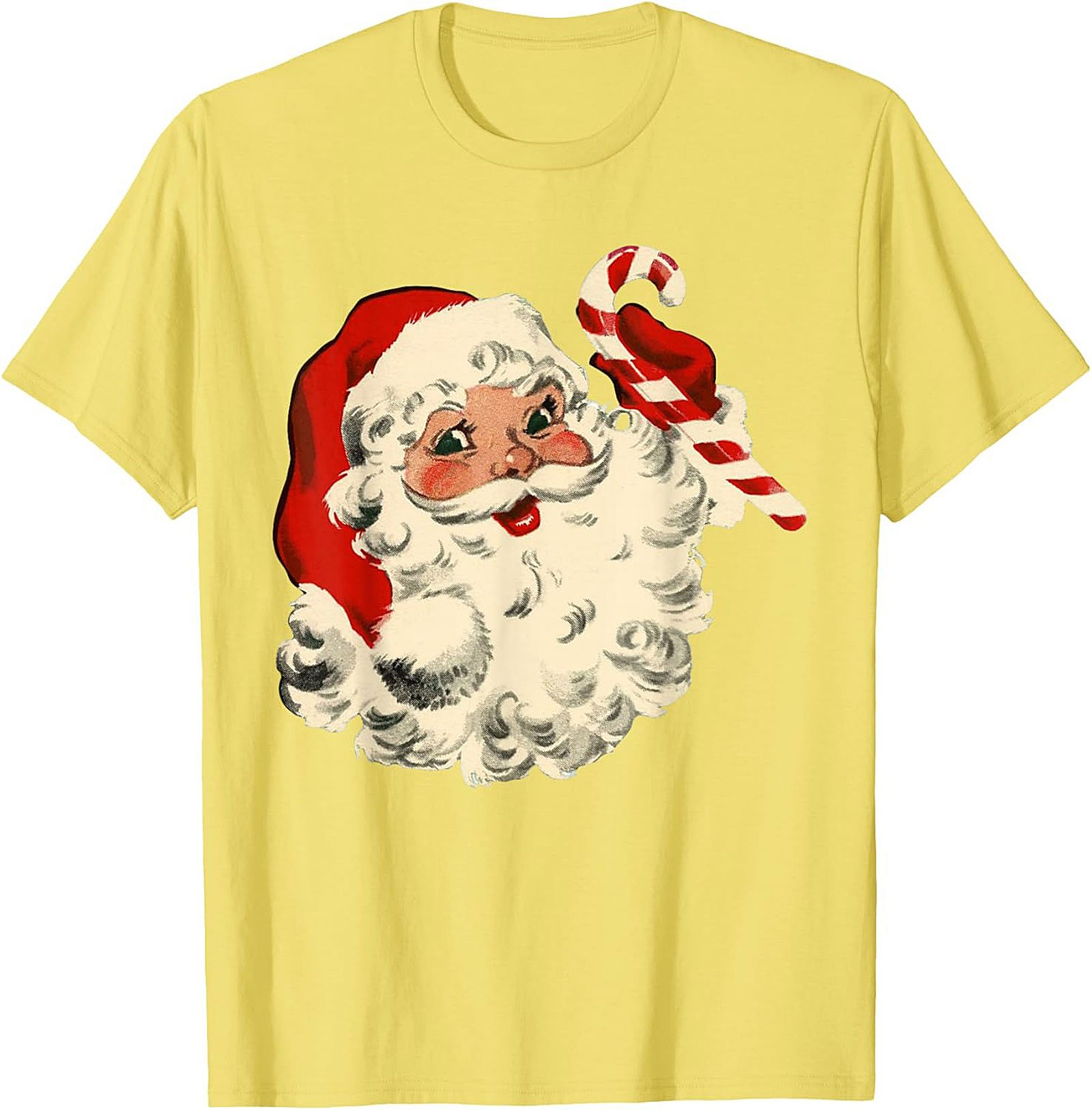 Vintage Santa T-shirt Retro Christmas Graphic Tee