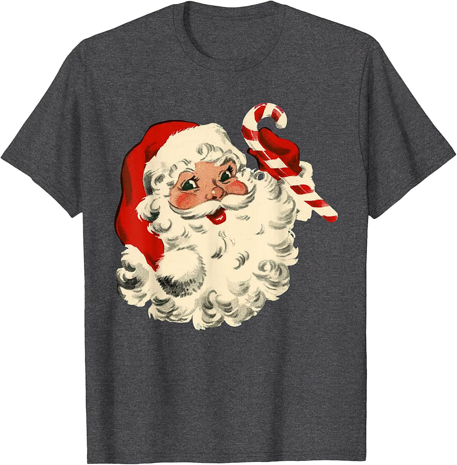 Vintage Santa T-shirt Retro Christmas Graphic Tee