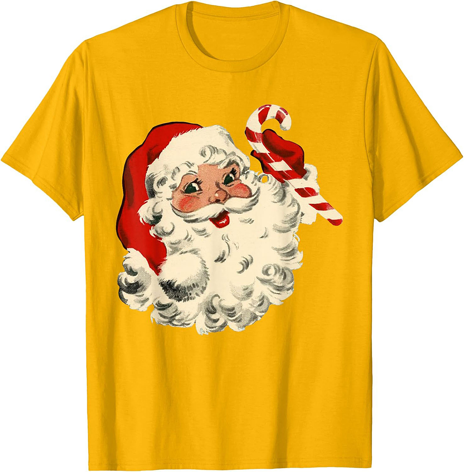 Vintage Santa T-shirt Retro Christmas Graphic Tee