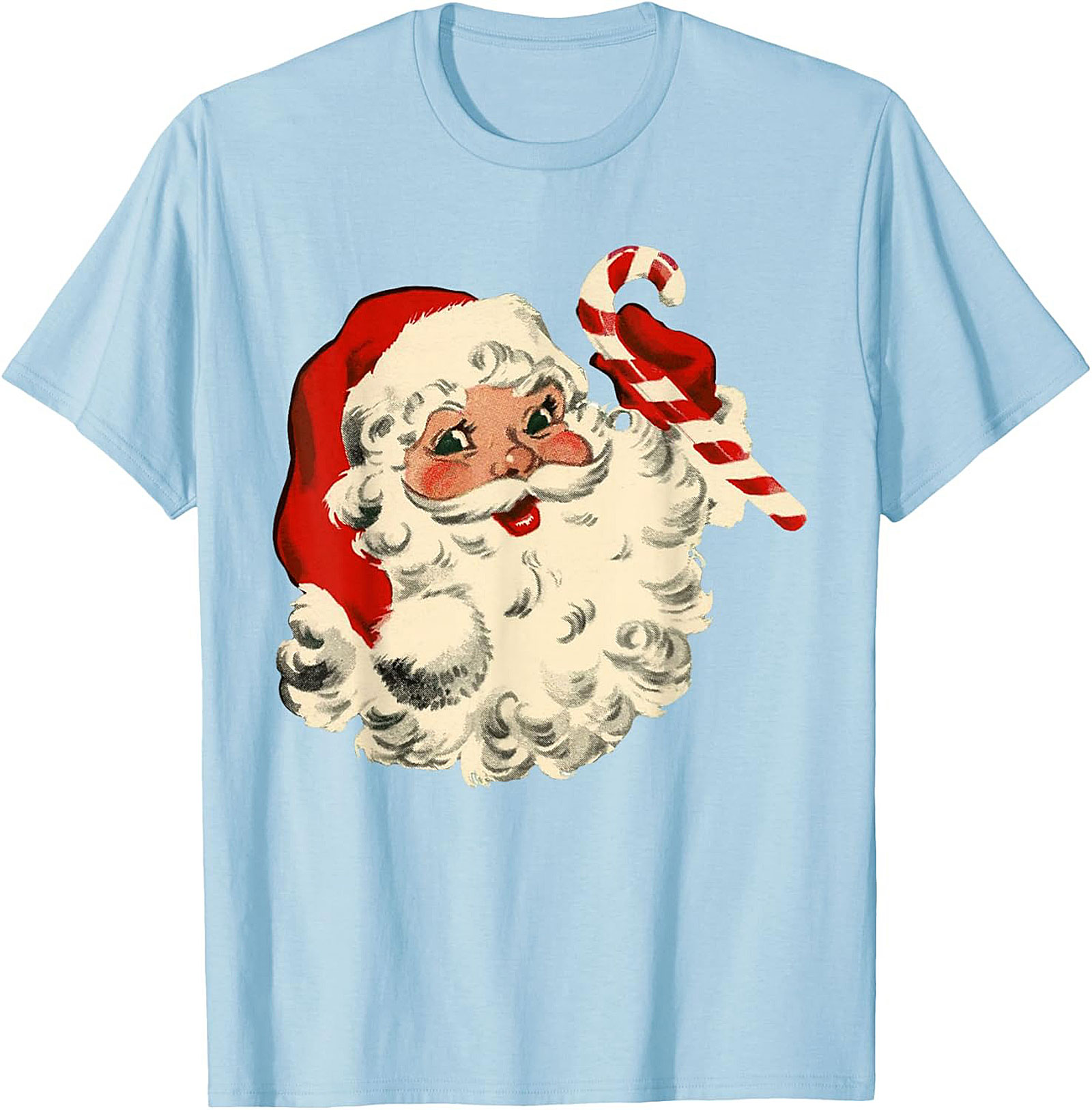 Vintage Santa T-shirt Retro Christmas Graphic Tee