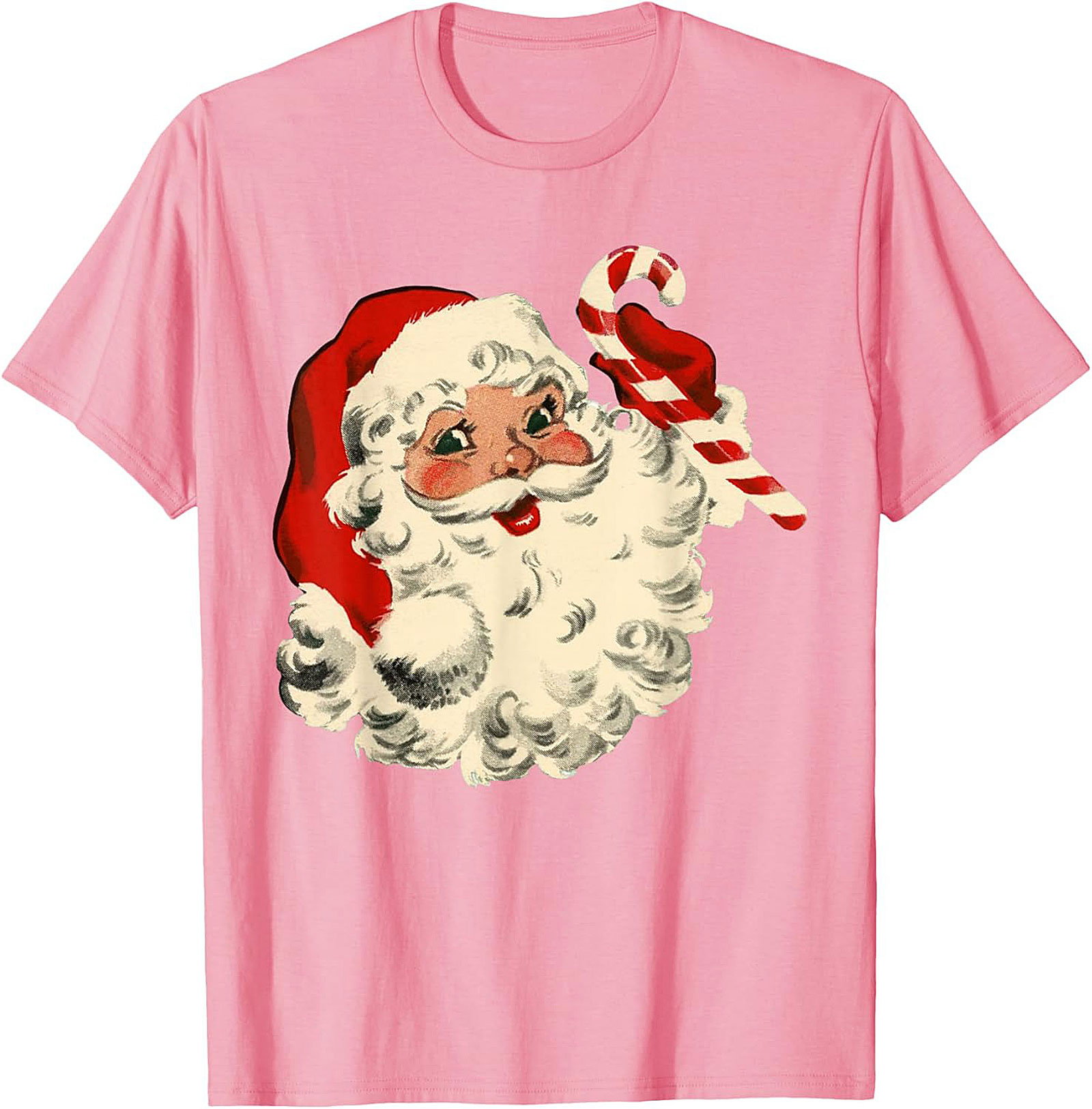 Vintage Santa T-shirt Retro Christmas Graphic Tee
