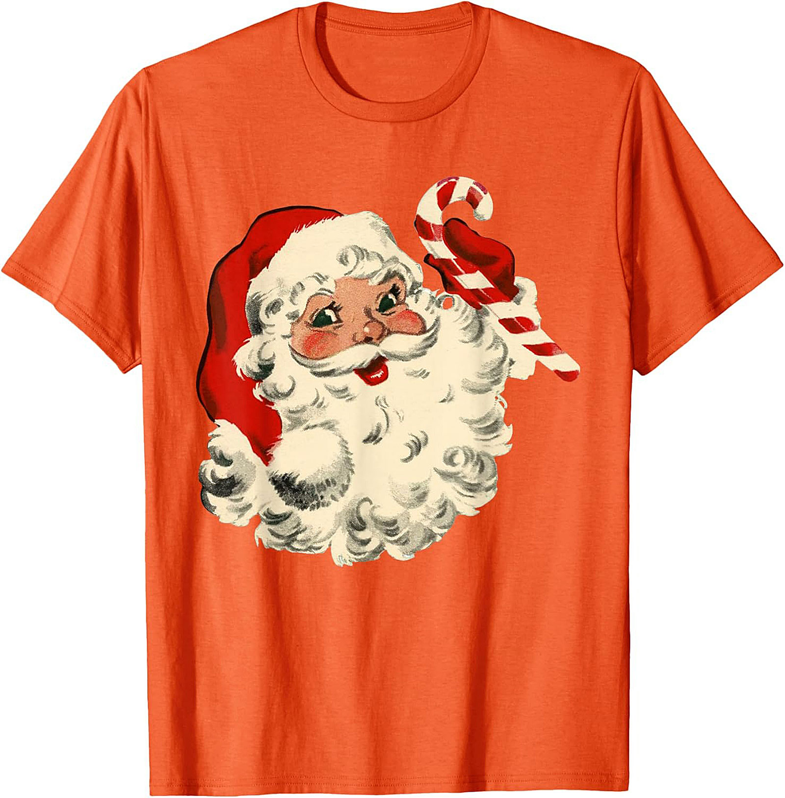 Vintage Santa T-shirt Retro Christmas Graphic Tee