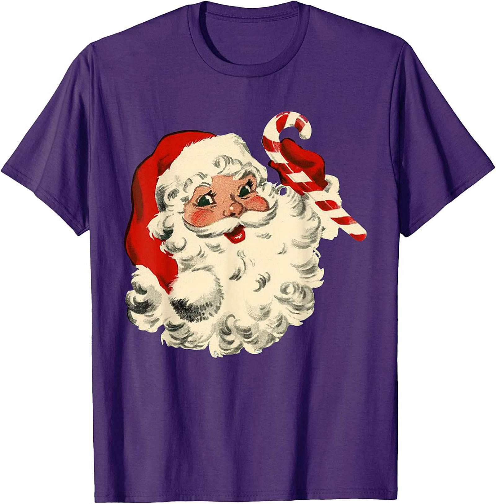 Vintage Santa T-shirt Retro Christmas Graphic Tee