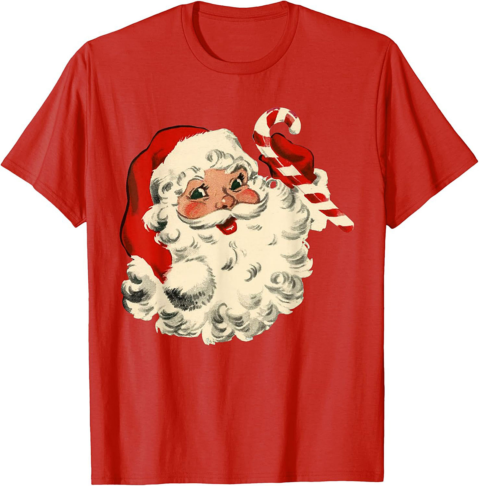 Vintage Santa T-shirt Retro Christmas Graphic Tee