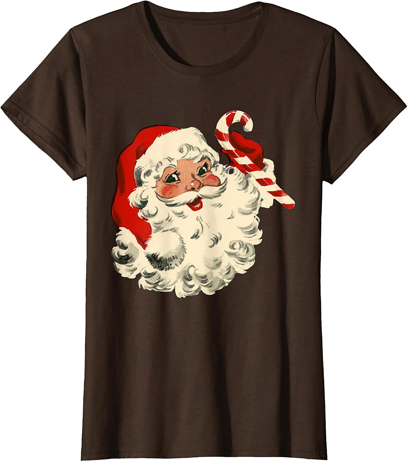 Vintage Santa T-shirt Retro Christmas Graphic Tee